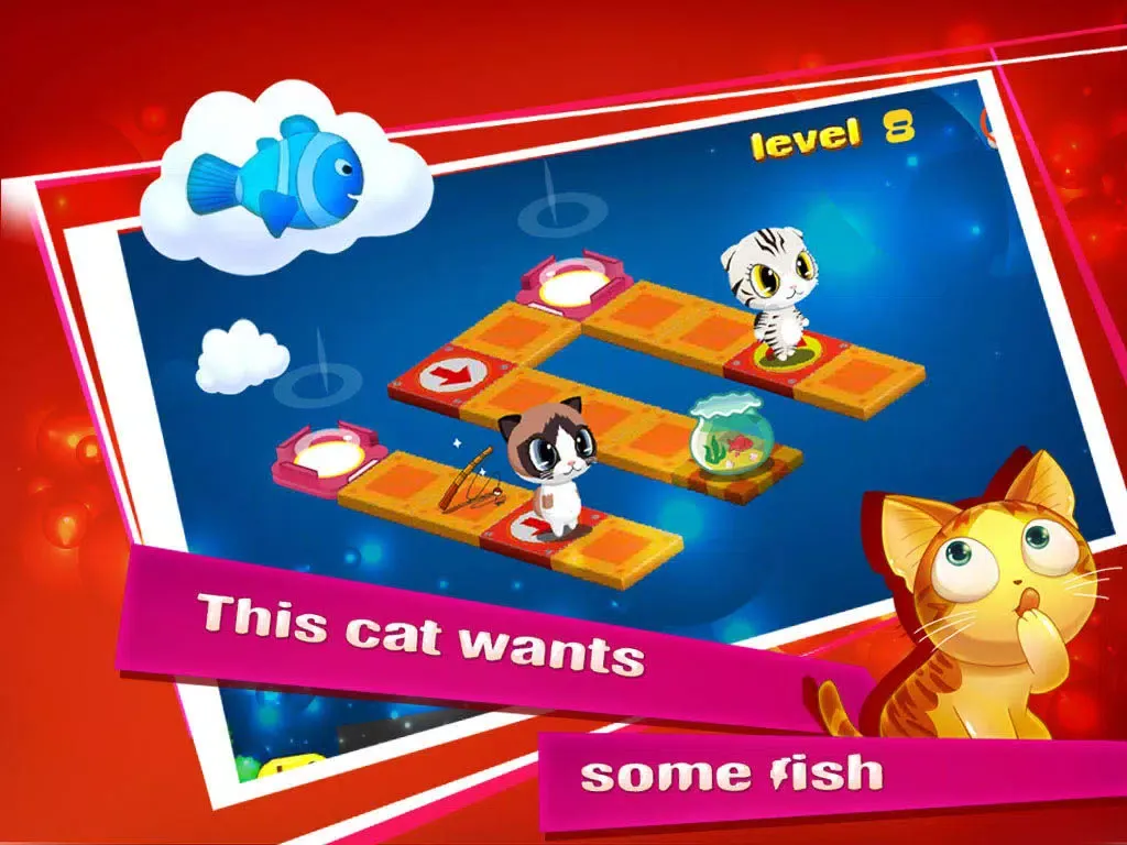 Capturas de pantalla de Fishing kitty - dog my cats Sushi iPad 