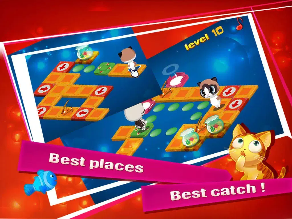 Capturas de pantalla de Fishing kitty - dog my cats Sushi iPad 