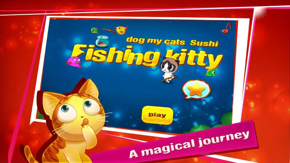 Capturas de pantalla de Fishing kitty - dog my cats Sushi