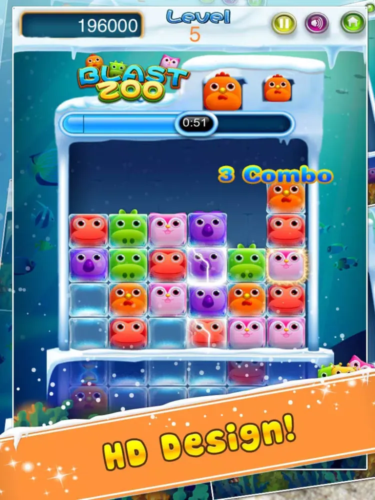 Captures d'écran de Pop Blast Ice iPad 