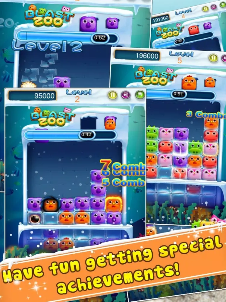Captures d'écran de Pop Blast Ice iPad 