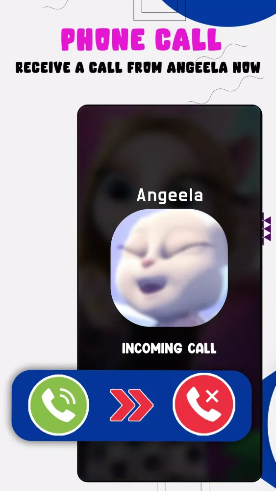 Angela’s Video Call & Chat Screenshots