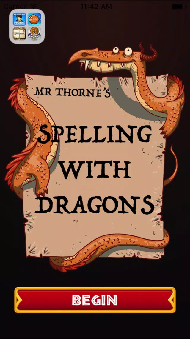Zrzuty ekranu Mr Thorne's Spelling with Dragons