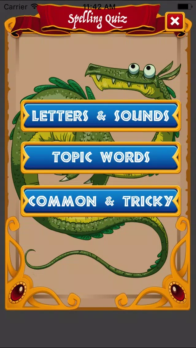 Zrzuty ekranu Mr Thorne's Spelling with Dragons