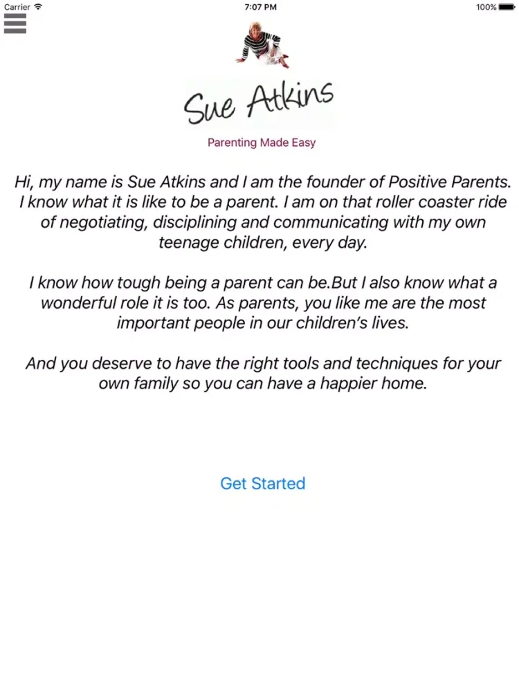 Sue Atkins' Parenting Made Easy iPad  स्क्रीनशॉट