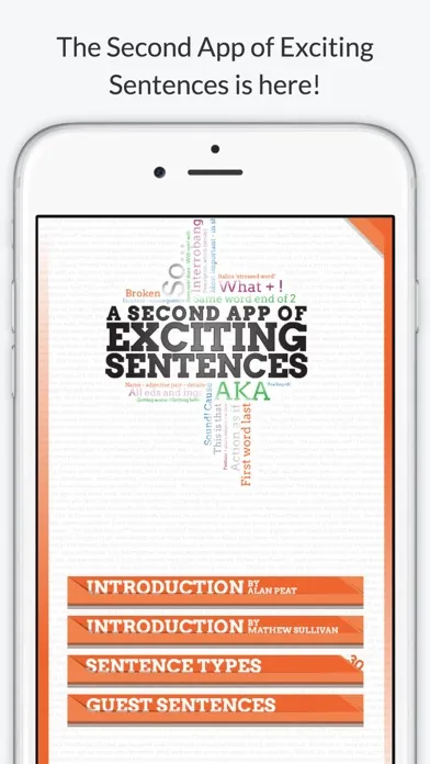 A Second App of Exciting Sentences Screenshots