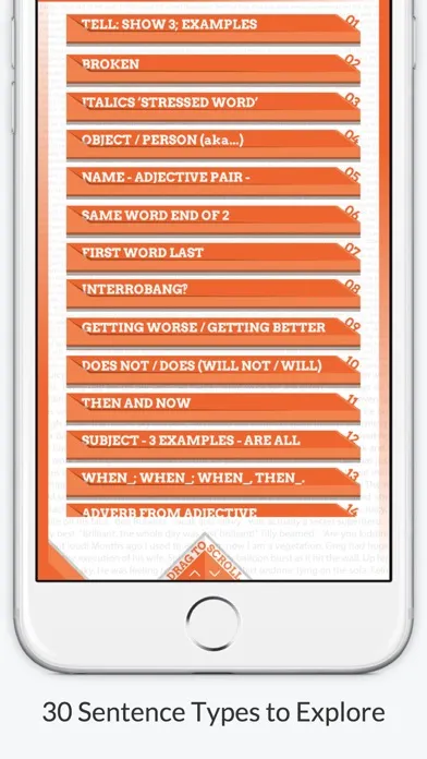 A Second App of Exciting Sentences Screenshots