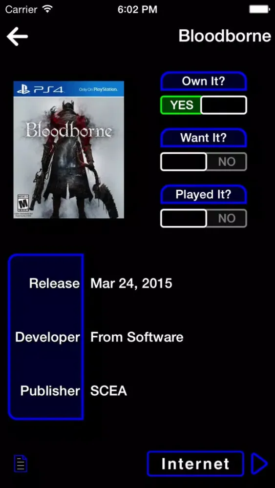 Ảnh chụp màn hình của GameZen: Video Game Database & Search Companion