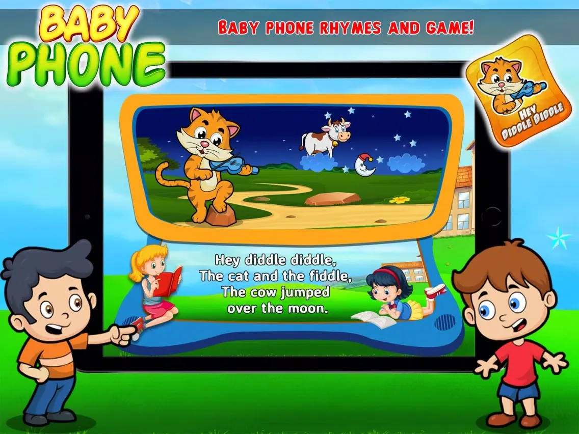 Baby Phone Rhymes - Baby Phone For Kids & Toddlers iPad 应用截图
