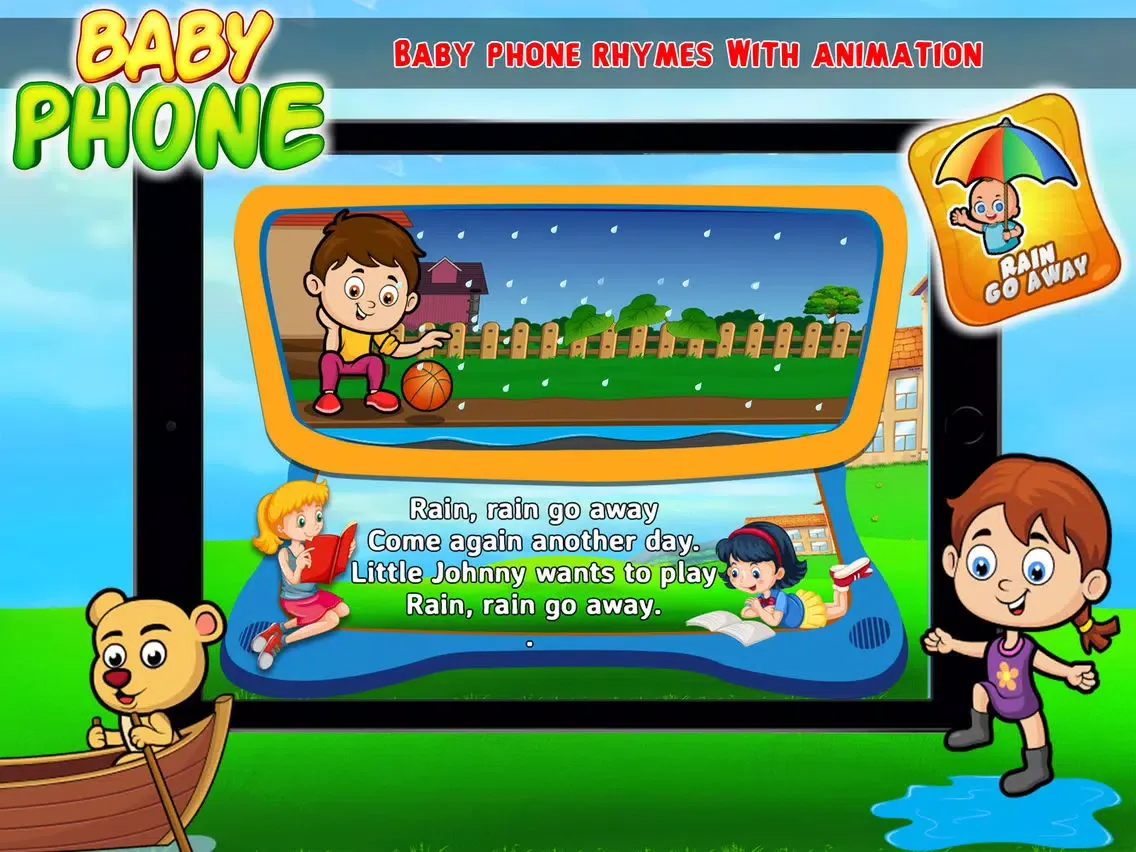 Baby Phone Rhymes - Baby Phone For Kids & Toddlers iPad 应用截图