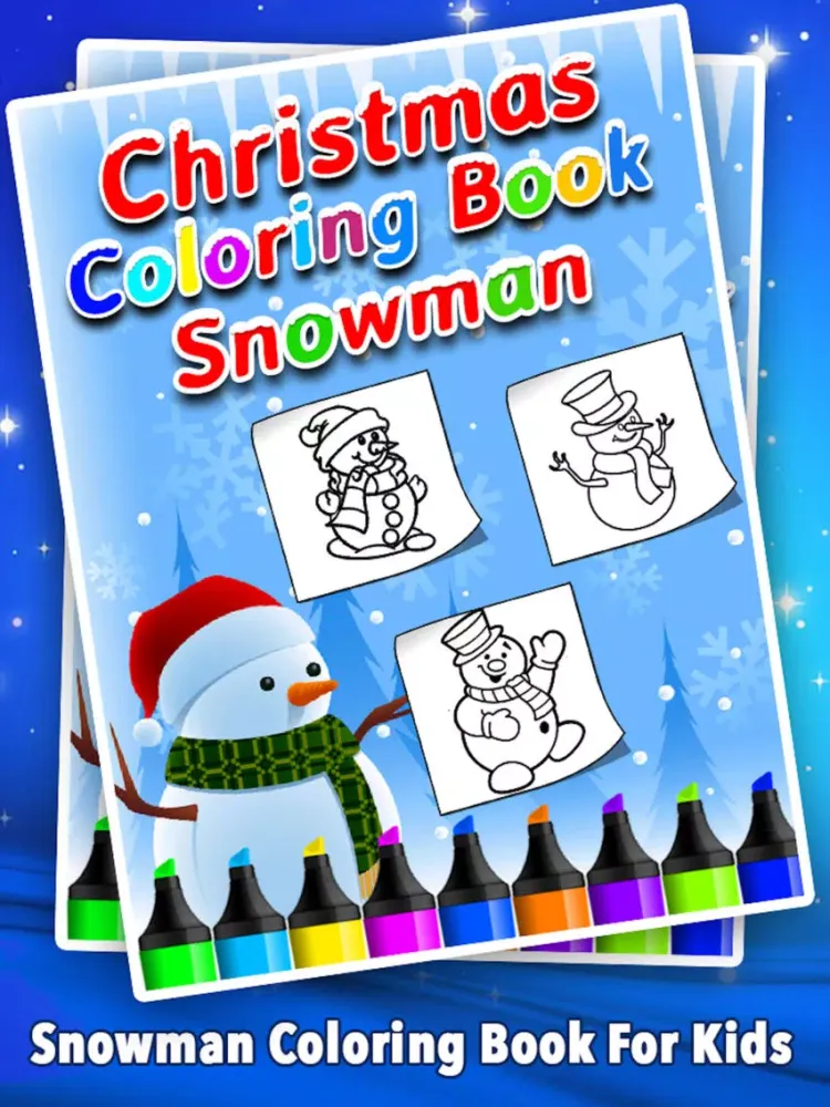 Ảnh chụp màn hình của Christmas Coloring Book - Snowman iPad 