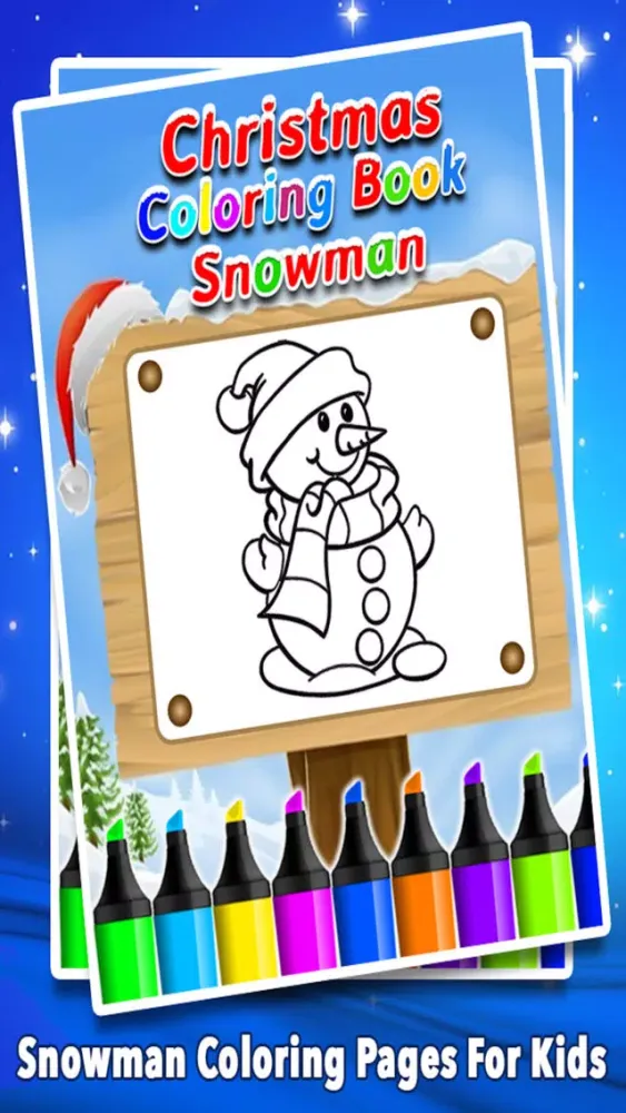 Ảnh chụp màn hình của Christmas Coloring Book - Snowman