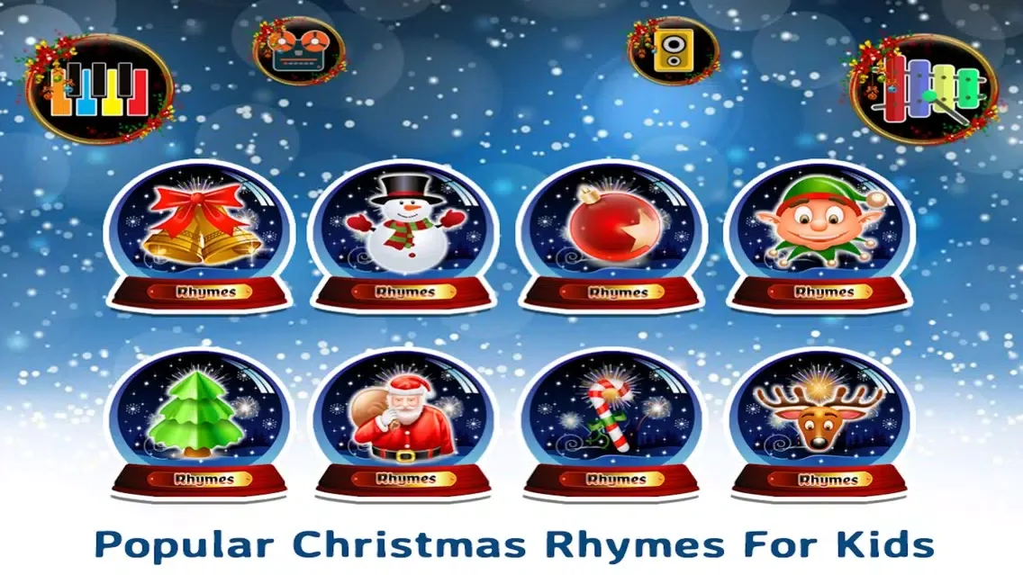 Capturas de tela do Christmas Music Instruments - Christmas Rhymes