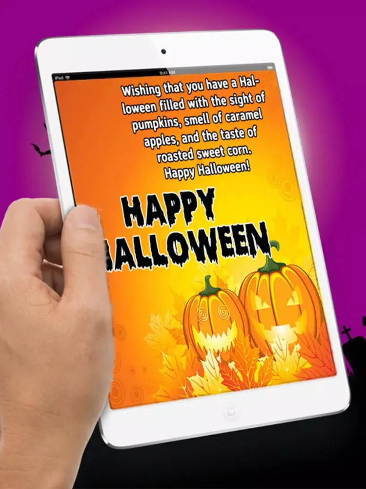 Halloween greeting Card - Halloween Free Game iPad  Screenshots