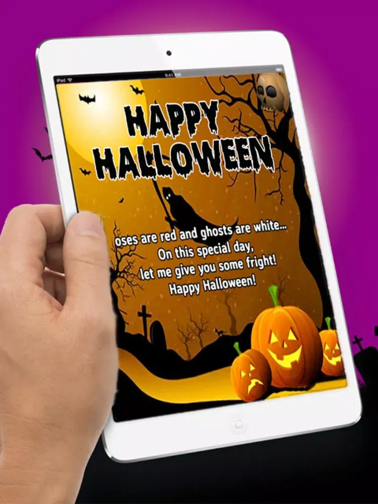Halloween greeting Card - Halloween Free Game iPad  Screenshots