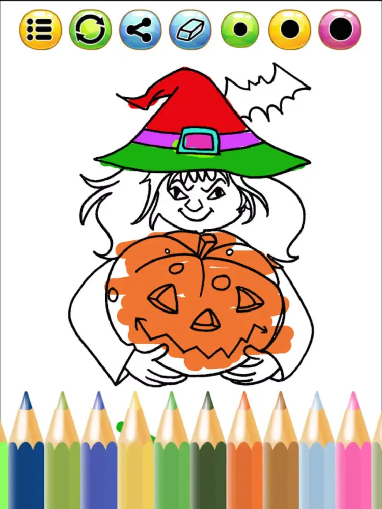 Happy Halloween Coloring Book - Free Game iPad  Ekran Görüntüleri