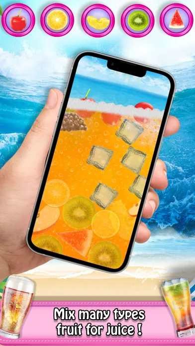 Capturas de tela do Fruit juice drinking fun