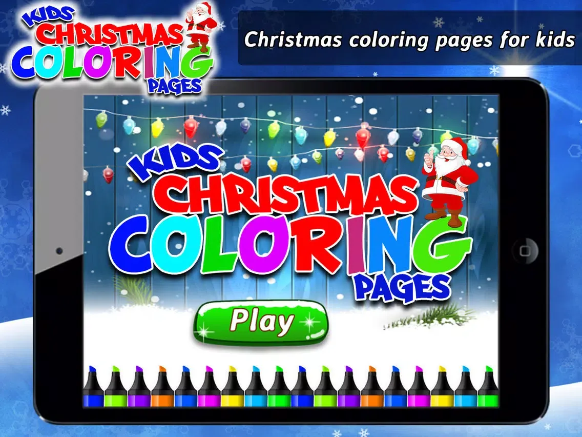 ภาพหน้าจอของ Kids Christmas Coloring Pages - Christmas Game iPad 