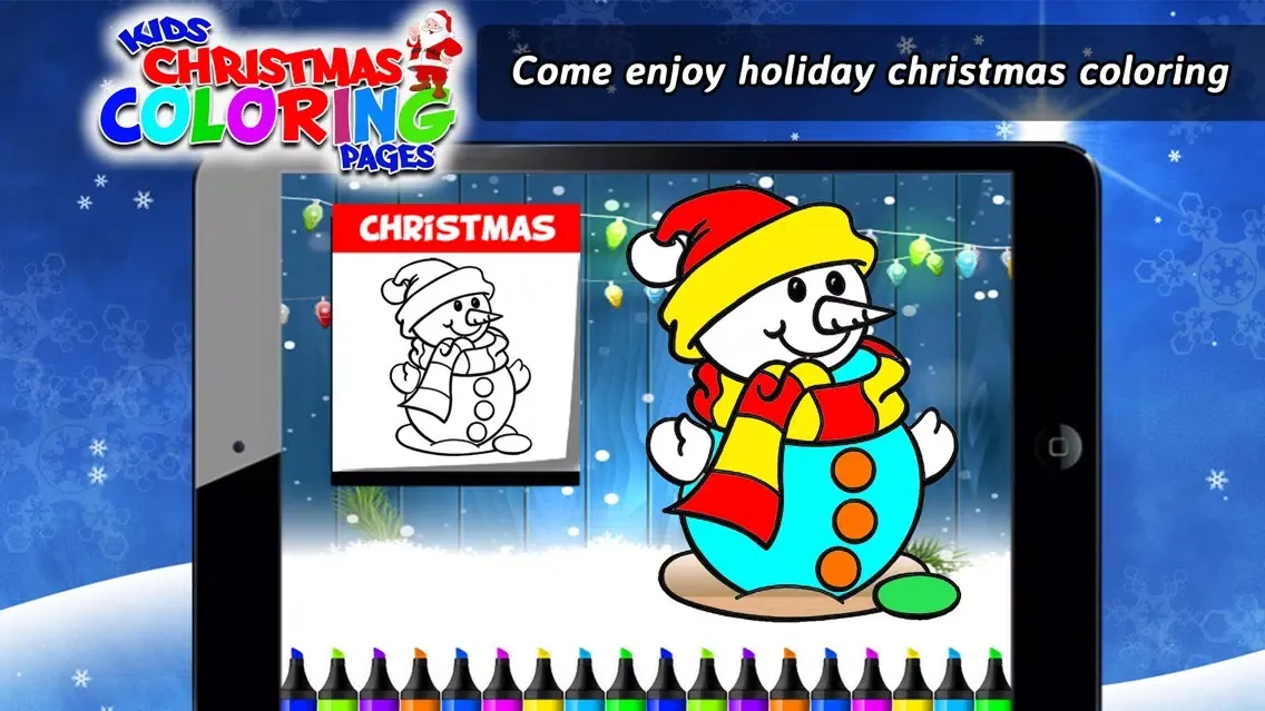ภาพหน้าจอของ Kids Christmas Coloring Pages - Christmas Game