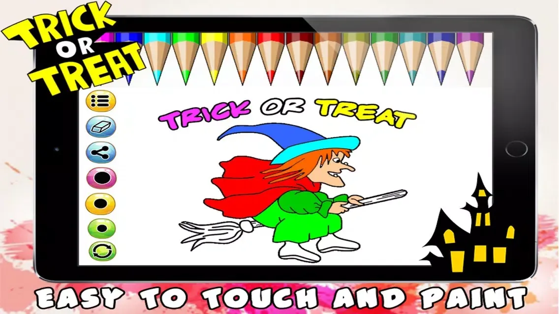 Tangkapan layar Trick Or Treat Coloring Book - Halloween Game
