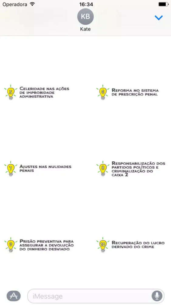 Captures d'écran de 10 Medidas Contra a Corrupção