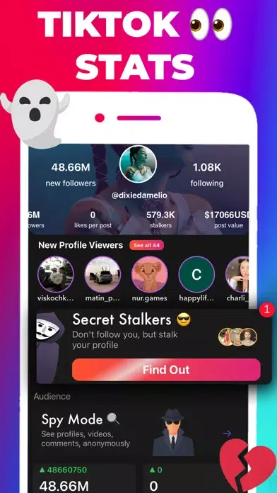 TikTrends: Stats, Likes, Fans Screenshots