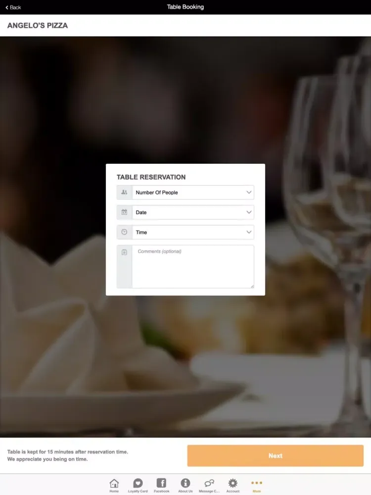 Angelo's Pizza-pasta-grill iPad  Ekran Görüntüleri