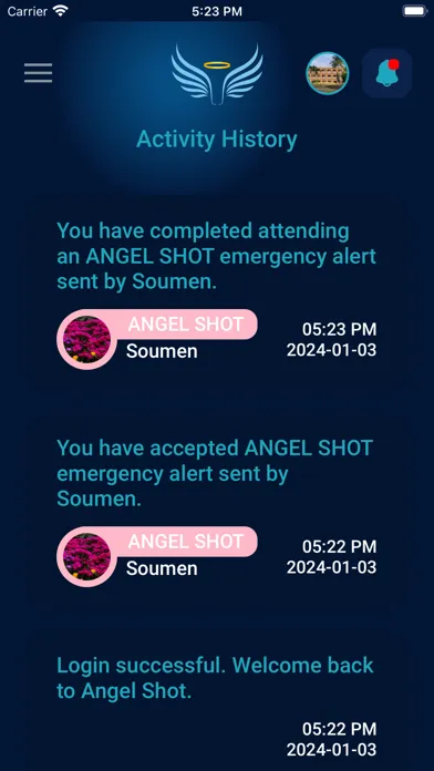 Capturas de pantalla de Angel Shot Alert BAR STAFF