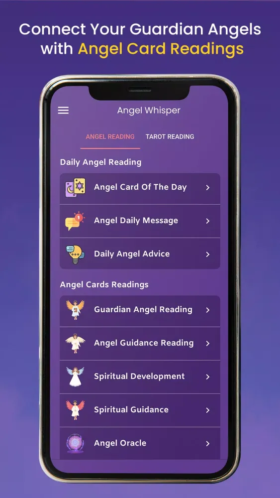 Angel Reading Cards Screenshots