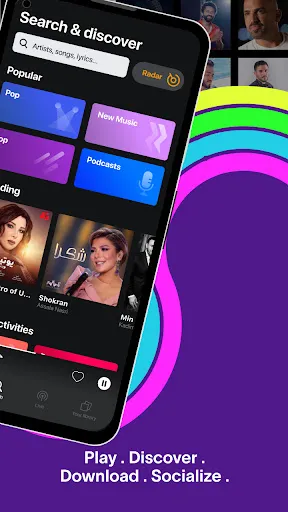 Screenshot di Anghami: Play music & Podcasts