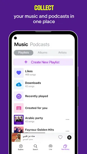 Screenshot di Anghami: Play music & Podcasts