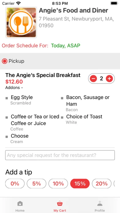 Angie's Food Screenshots