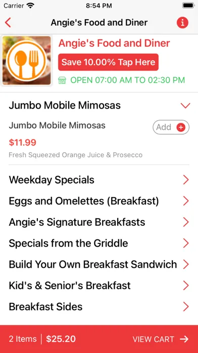 Angie's Food Screenshots
