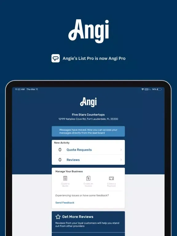 Tangkapan skrin Angi Pro Ads iPad 