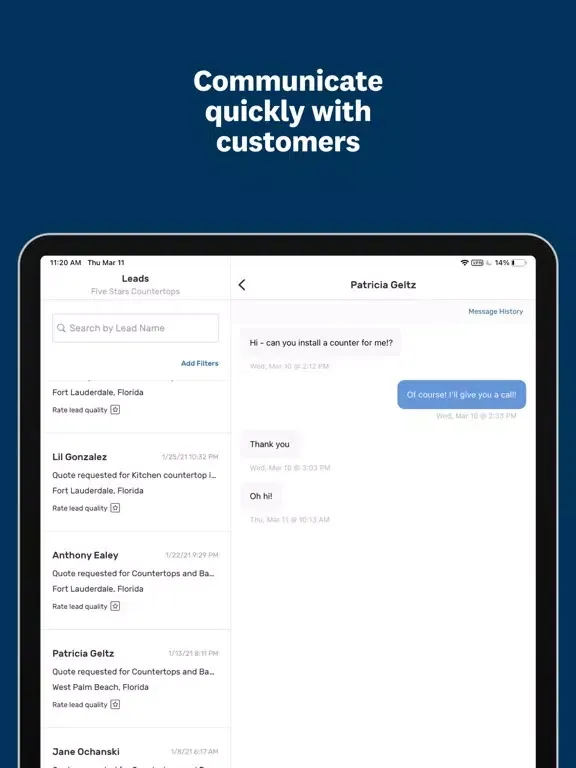 Tangkapan skrin Angi Pro Ads iPad 
