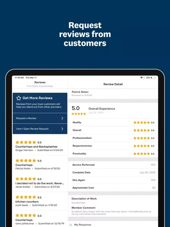 Tangkapan skrin Angi Pro Ads iPad 