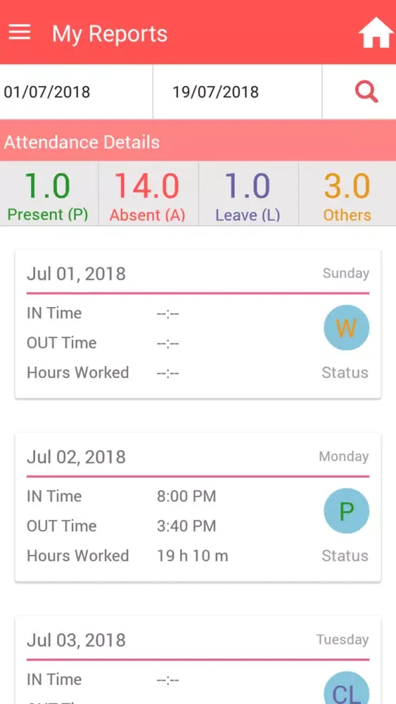 Capturas de tela do Timecheck - Time & Attendance