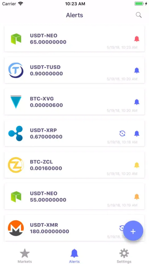 ภาพหน้าจอของ Bittrify Crypto Trader Tool