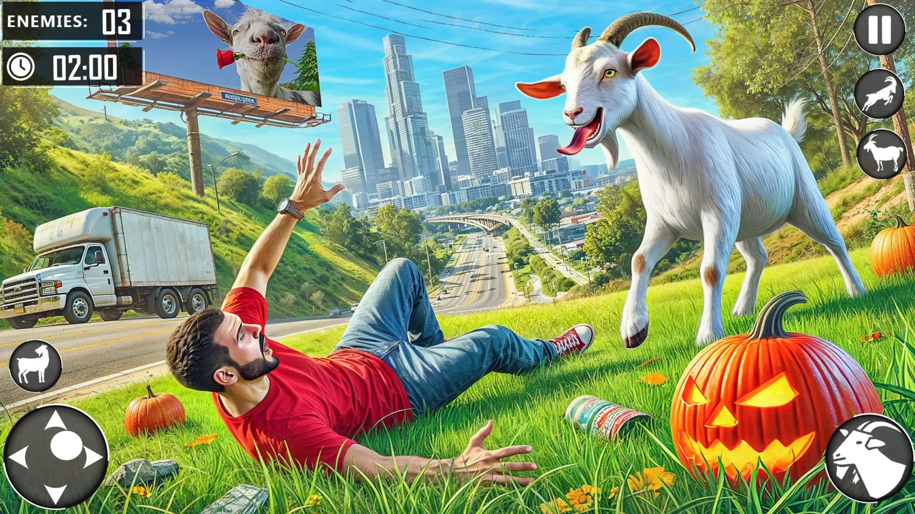 Angry Goat Fun City Adventure应用截图
