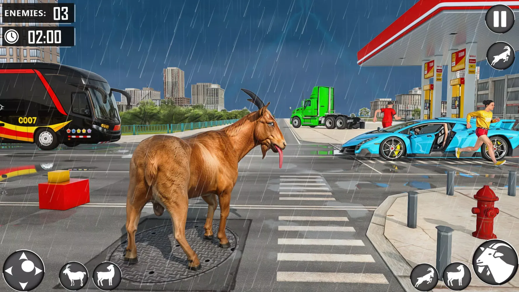 Angry Goat Fun City Adventure应用截图