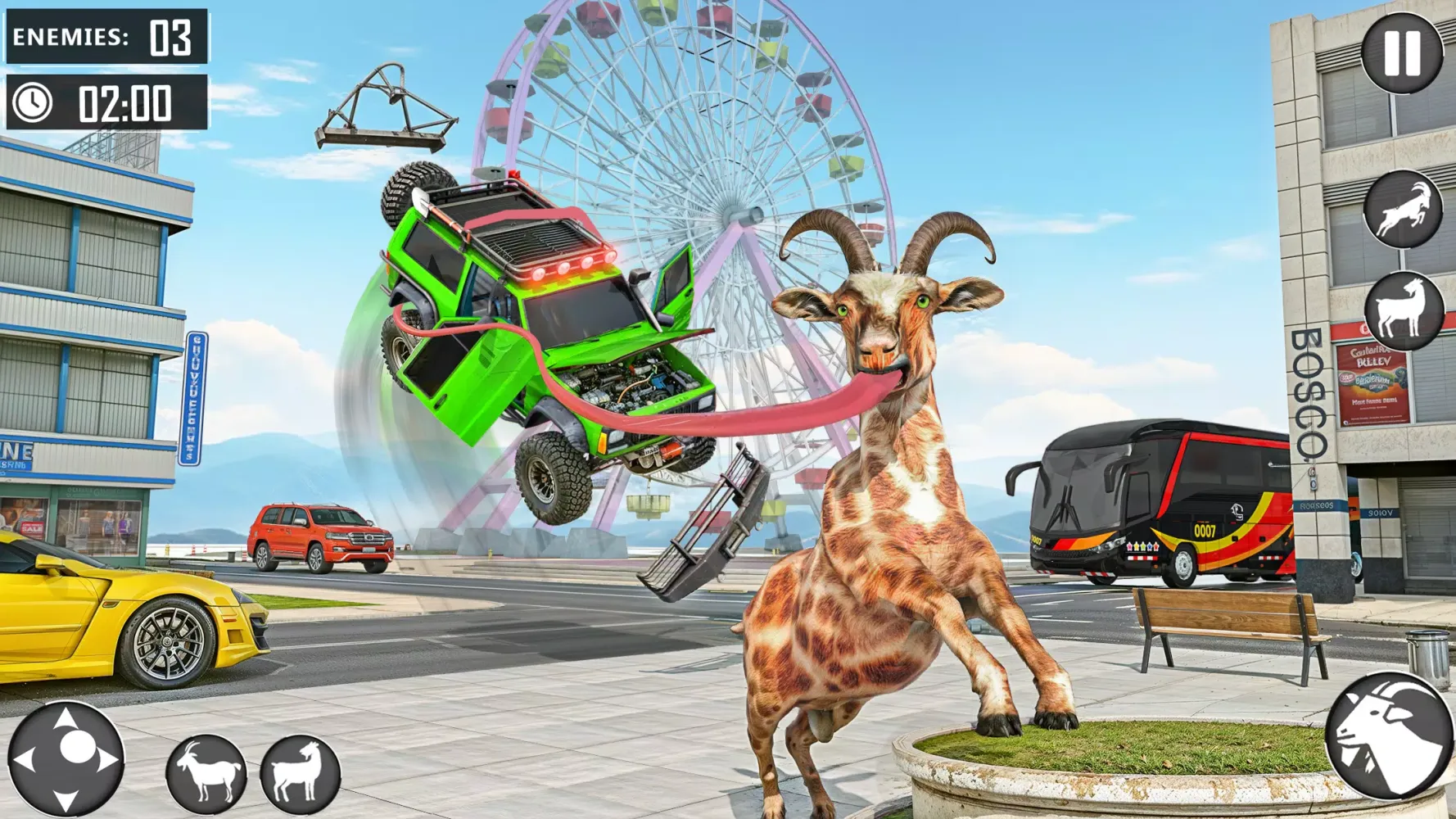 Angry Goat Fun City Adventure应用截图
