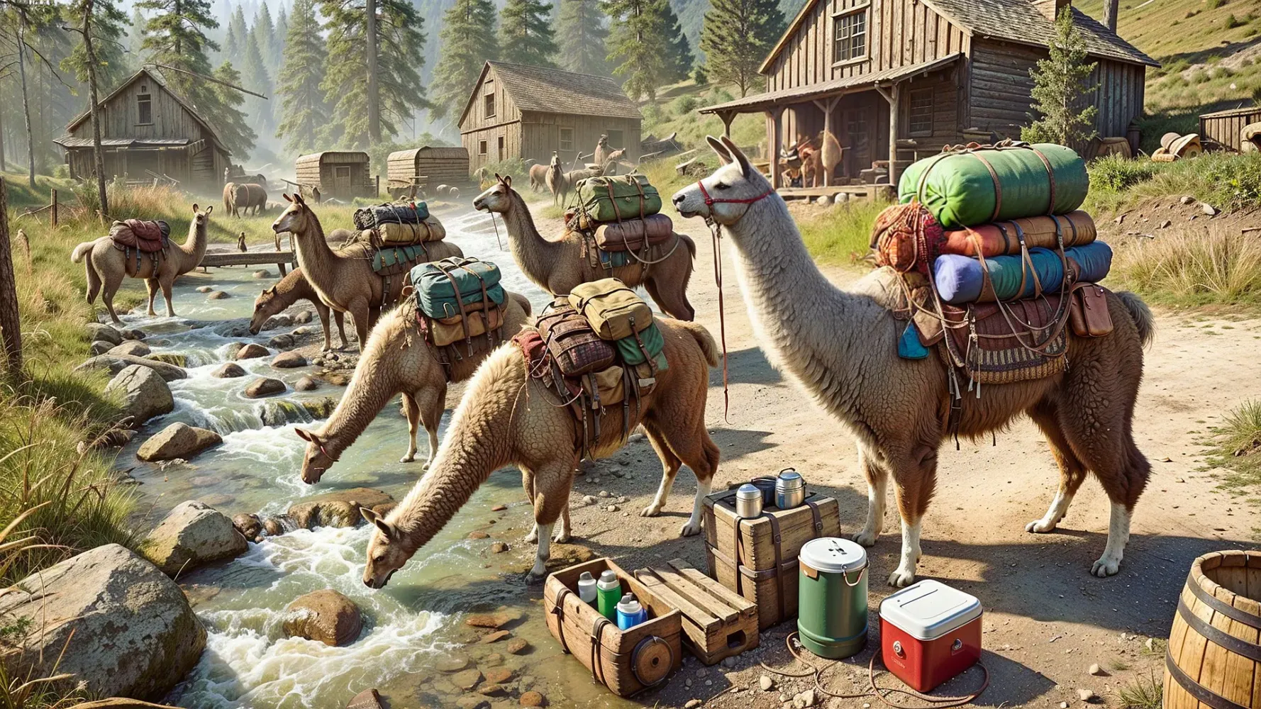Screenshot di Wild Llama Life Simulator