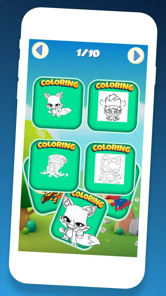 Tangkapan skrin Angry Zoba Coloring