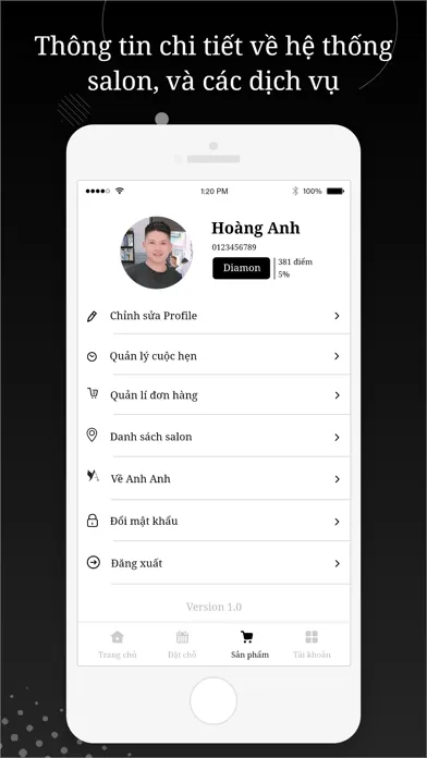 Anh Anh Salon Screenshots