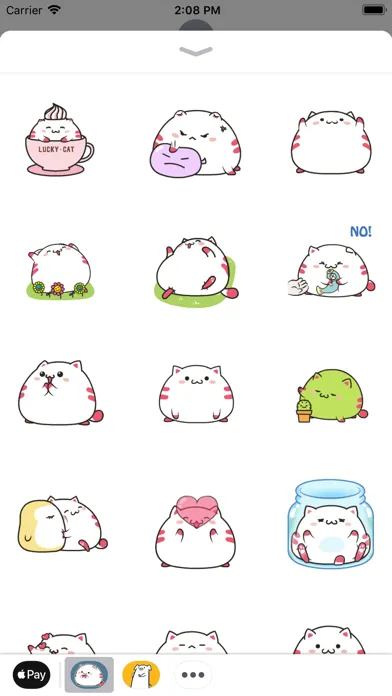 Captures d'écran de Chubby Kitten Animated Sticker