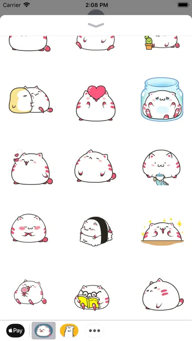 Captures d'écran de Chubby Kitten Animated Sticker