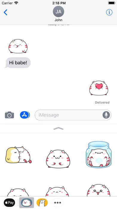 Captures d'écran de Chubby Kitten Animated Sticker