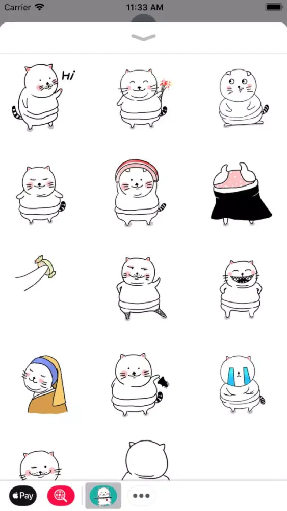 Capturas de tela do Cat Lady Animated Stickers