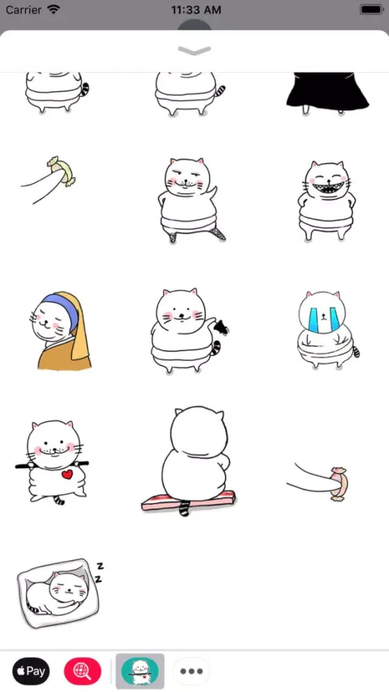 Capturas de tela do Cat Lady Animated Stickers