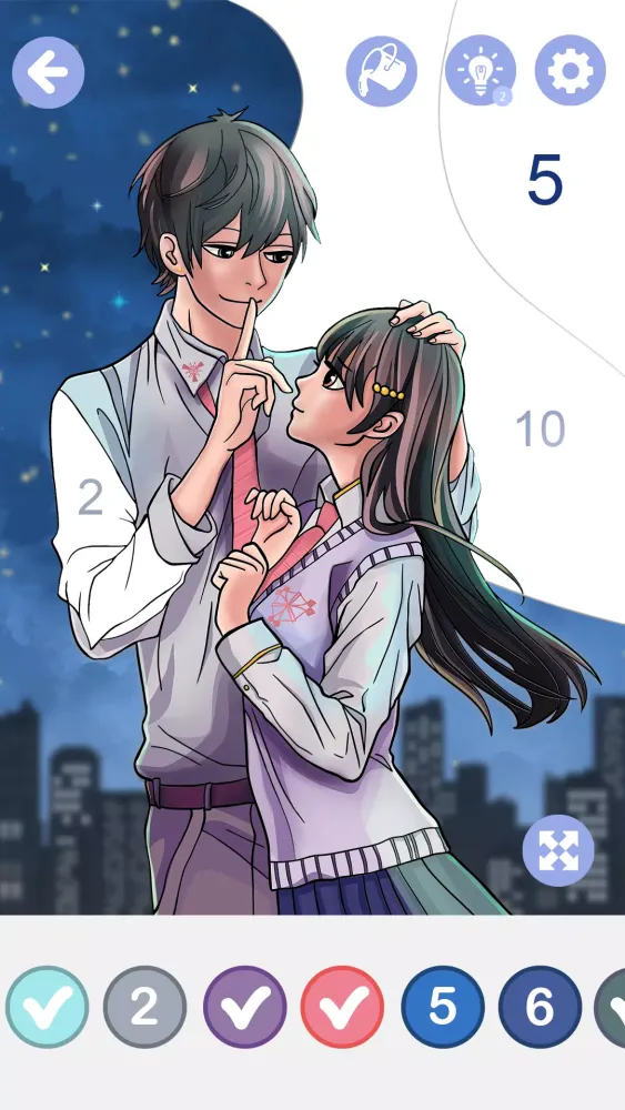 Anime Manga Color by Numbers Screenshots